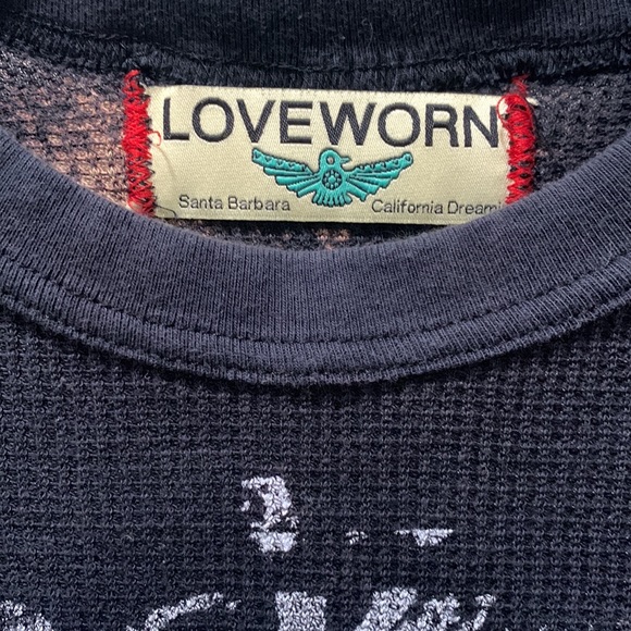 Loveworn Boutique, Santa Barbara Retro Henley - Picture 3 of 4